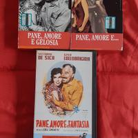 3 vhs della trilogia pane amore e .v. de sica