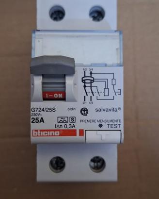 Bticino g724/25s magnetotermico