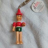 Pinocchio porta chiavi in legno-Mastro Geppetto