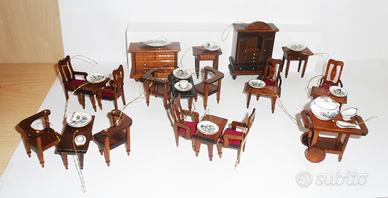 Mobili legno miniatura per casa delle bambole