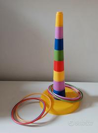 Gioco componibile Torre con anelli