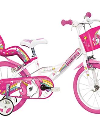 Bicicletta Dino Bike Fantasia Unicorn 16"