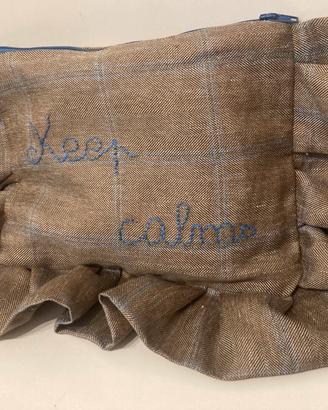 Borsa da polso con ricamo