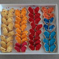 Set 33 farfalle realizzate all'uncinetto NUOVE