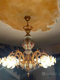 Lampadario di Lusso in Porcellana Tiche Milano e B