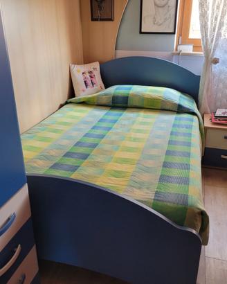 LETTO COPLETO A UNA PIAZZA E MEZZO