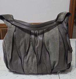 borsa coccinelle pelle liscia scamosciata 