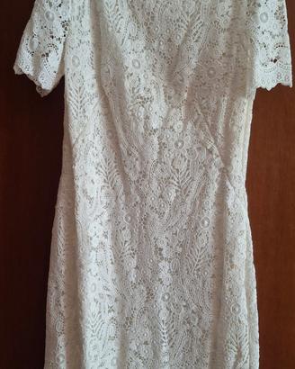 Vestito panna in pizzo Lauren Ralph Lauren