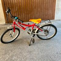 Bici MIORI XR3 da bambino bambina con portapacchi