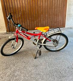 Bici MIORI XR3 da bambino bambina con portapacchi