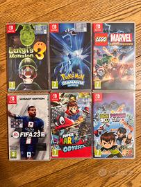 Set 6 giochi per Nintendo Switch