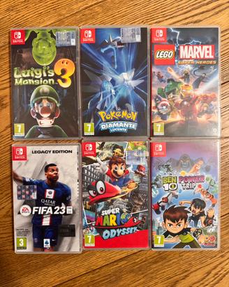 Set 6 giochi per Nintendo Switch