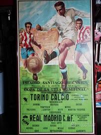 Poster Torino calcio-Real Madrid
