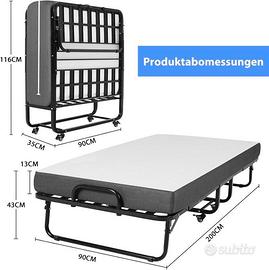 LETTO PIEGHEVOLE DICATA CON COPERTURA