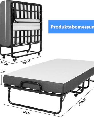 LETTO PIEGHEVOLE DICATA CON COPERTURA