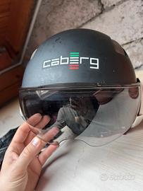 Casco e guanti pelle donna