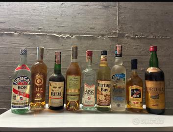 Bottiglie di Rum rhum vintage