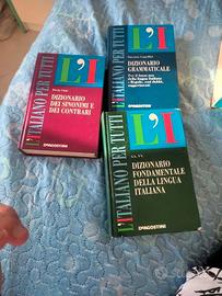 Set 3 Dizionari De Agostini : vocabolario italiano