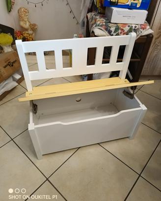 PANCHINA PER BAMBINI DOVE METTERE I GIOCHI 