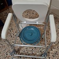 Sedia wc e doccia montata e mai usata