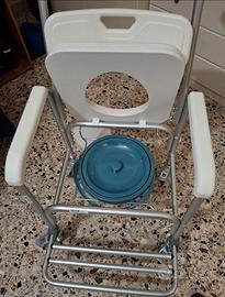 Sedia wc e doccia montata e mai usata