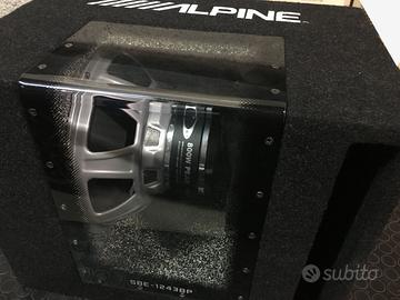 SUBWOOFER ALPINE SBE 1243 BP potenza 250Wrms 800Wp