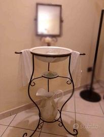 Portacatino in ferro battuto 