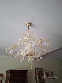 Lampadario stile Murano a 7 luci