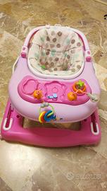 Girello United Kids rosa con giochi