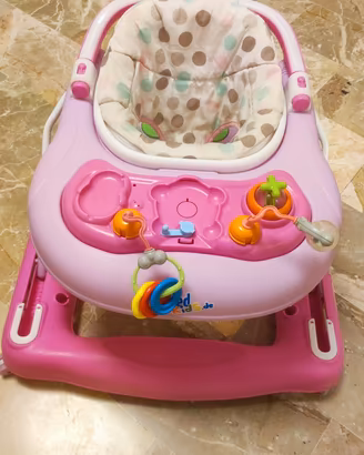 Girello United Kids rosa con giochi