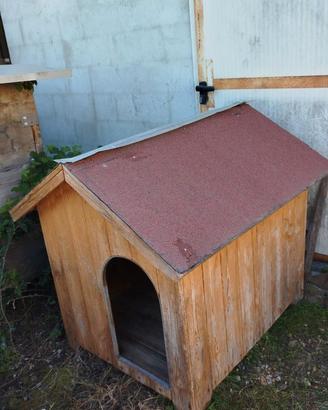 cuccia casetta in legno per cani