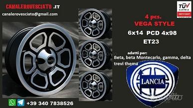 Cerchi vega 6x 14 4x98 Lancia beta & montecarlo