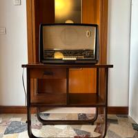 Radio d’epoca Philips l’Alfiere con tavolino