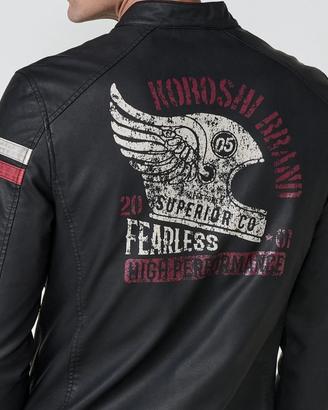 Giubbotto Moto in Similpelle Koroshi 