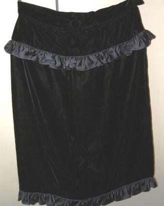 gonna elegante in velluto valentino tg 44