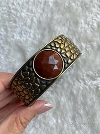 Bracciale etnico metallo bronzo vintage