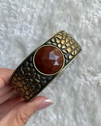 Bracciale etnico metallo bronzo vintage