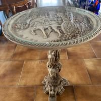 TAVOLINO CINESE INTARSIATO  H: 56 dia: 44