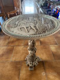 TAVOLINO CINESE INTARSIATO  H: 56 dia: 44