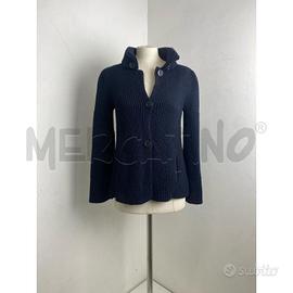 CARDIGAN DONNA ALPHA LANA MERINOS BLU