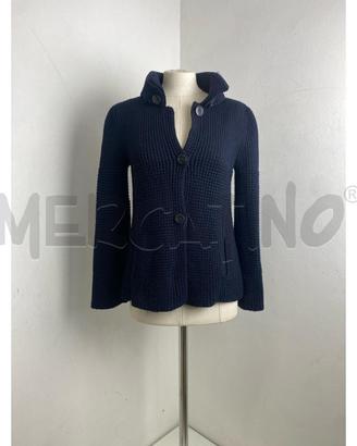 CARDIGAN DONNA ALPHA LANA MERINOS BLU