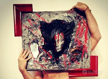 Quadro di arte informale sensoriale 3D