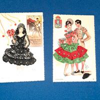 cartoline  vintage  ricamate