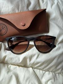 Occhiali da sole Ray-Ban Erika Nuovo, marroni