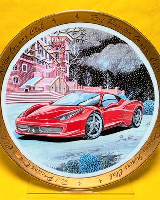 ✅ Piatto Ferrari Club Torino 458 Italia - Limoges