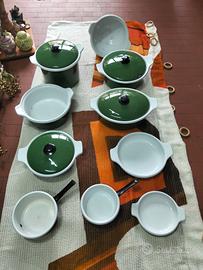 Batteria vintage ferro smalto 