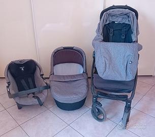 Trio unisex ovetto, culla e passeggino 