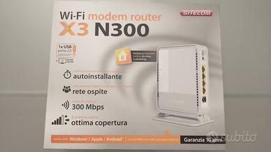 Sitecom Modem/Router ADSL2+ Wi-Fi X3 N300 WLM3600