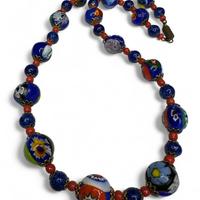 Girocollo in vetro di Murano Millefiori