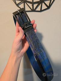 Cintura cavalli class in pelle amelia toni blu